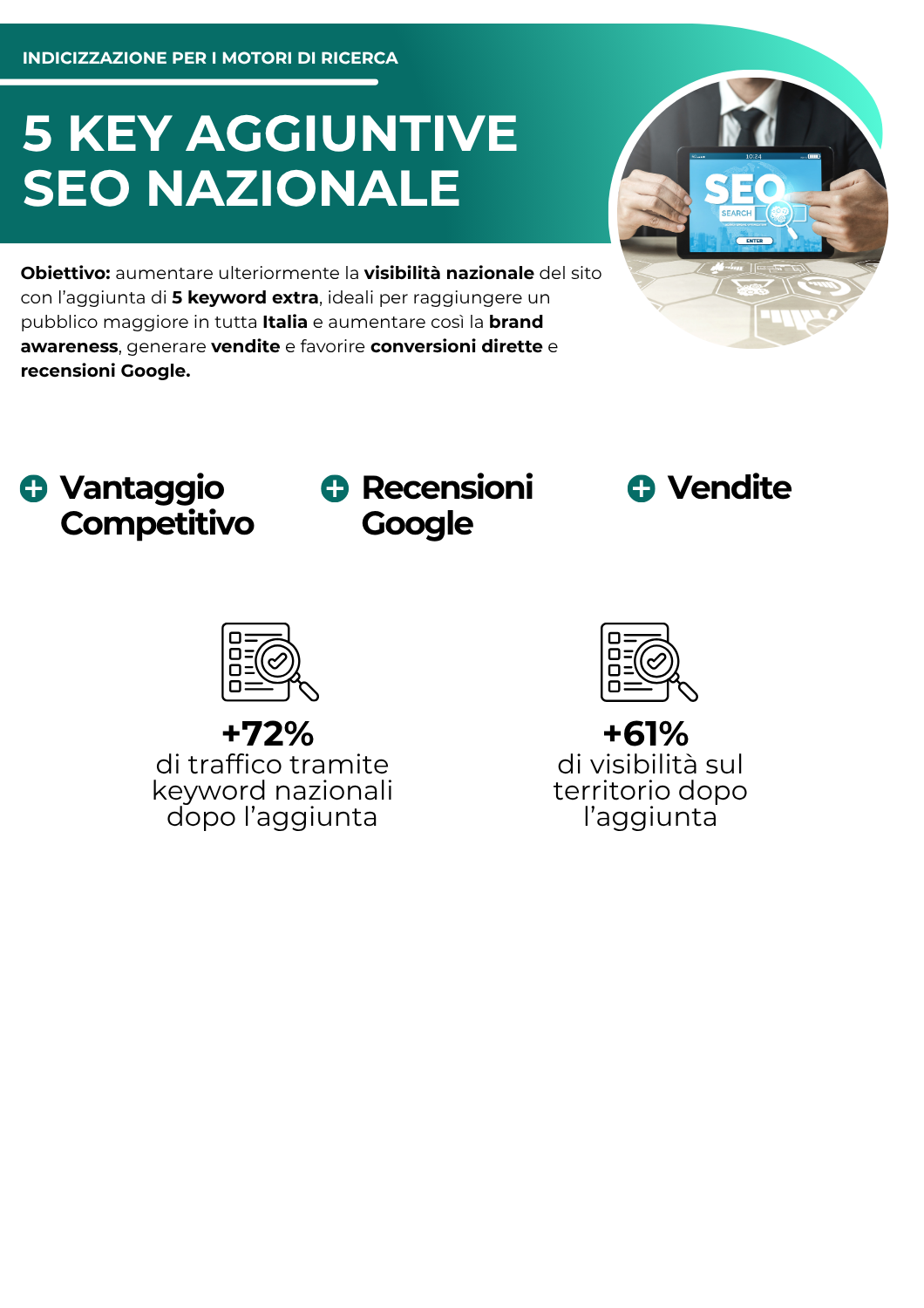 5 KEY aggiuntive SEO Nazionale - indicizzazione per i motori di ricerca - netkom - modena