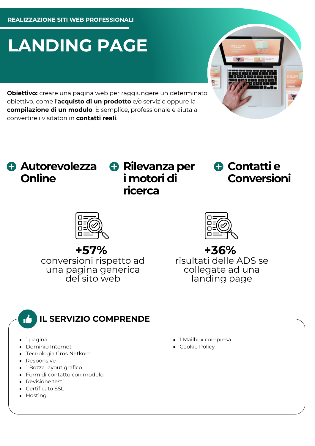 Landing Page - realizzazione siti internet - netkom - modena