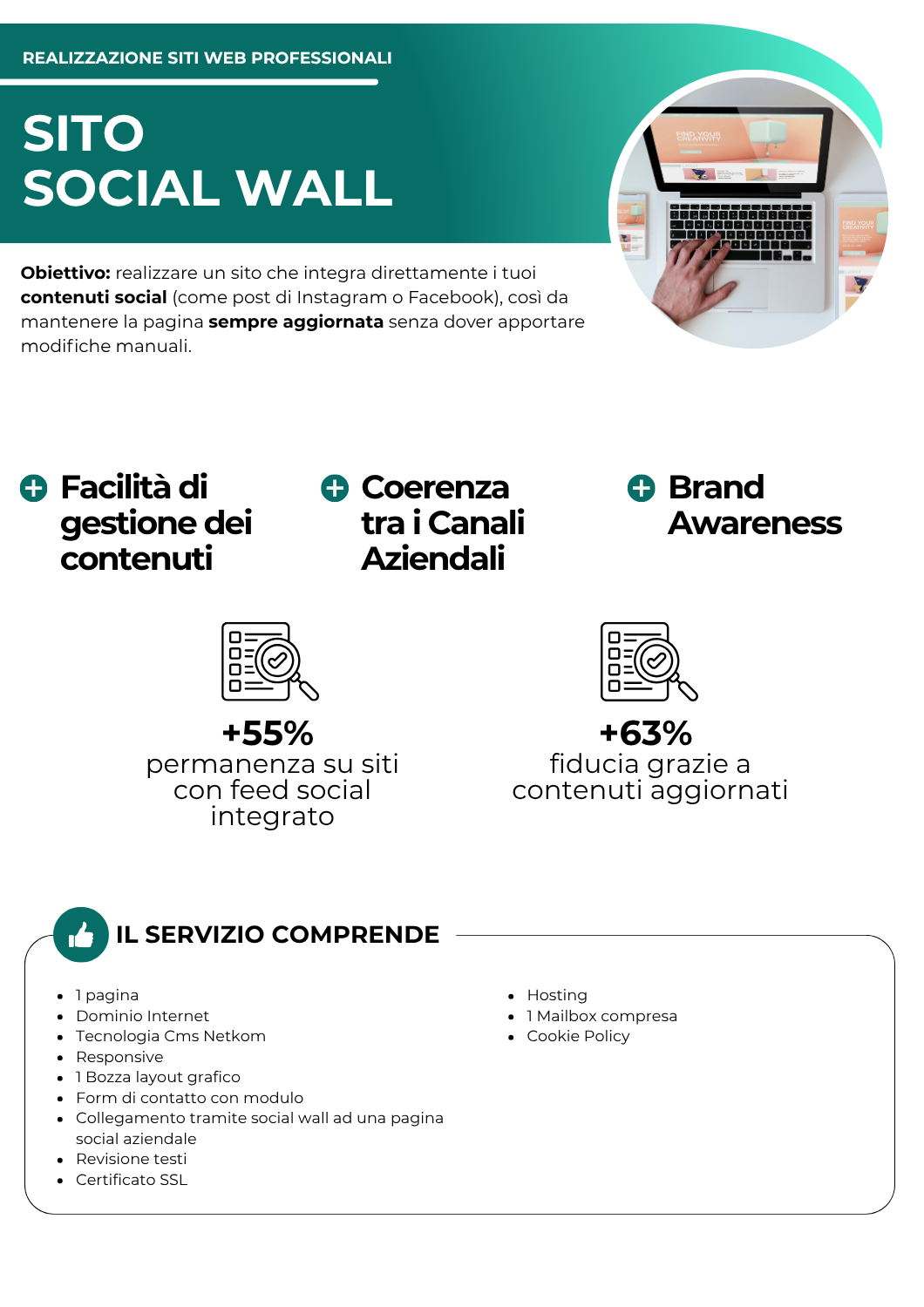 Sito Social Wall - realizzazione siti internet - netkom - modena