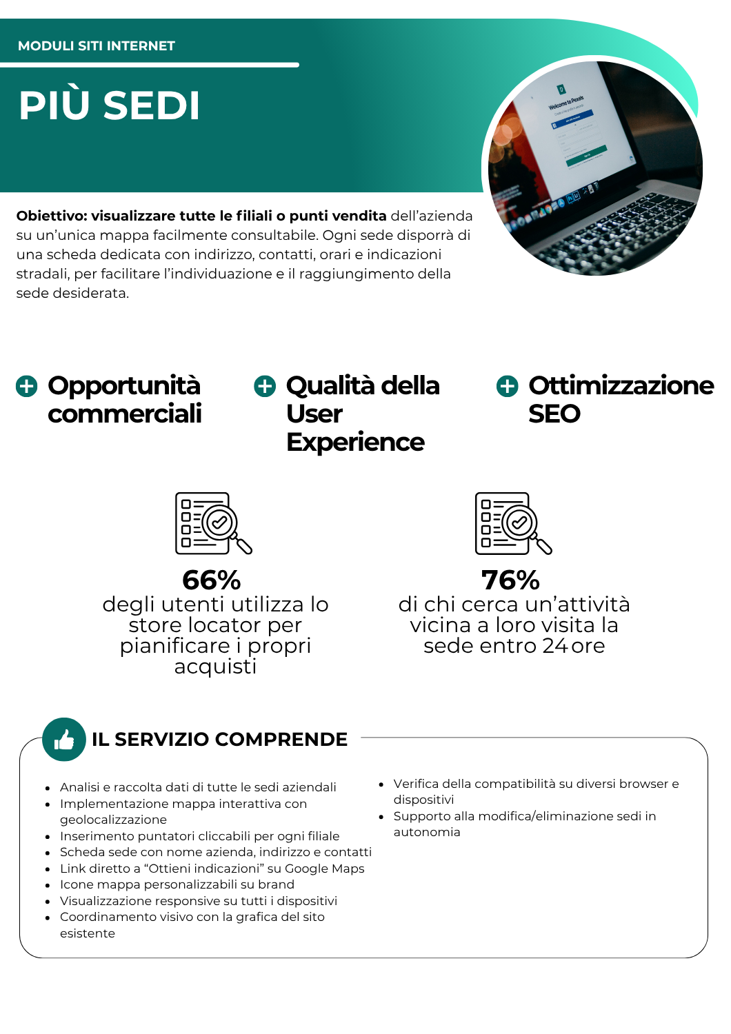 Più Sedi - moduli siti internet - netkom - moden