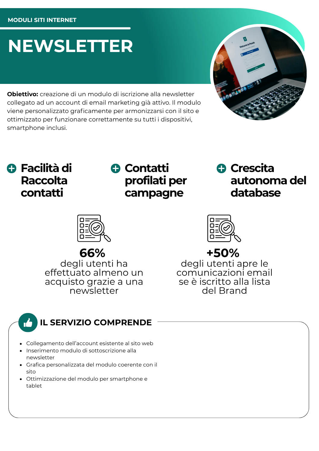 Newsletter - moduli siti internet - netkom - modena