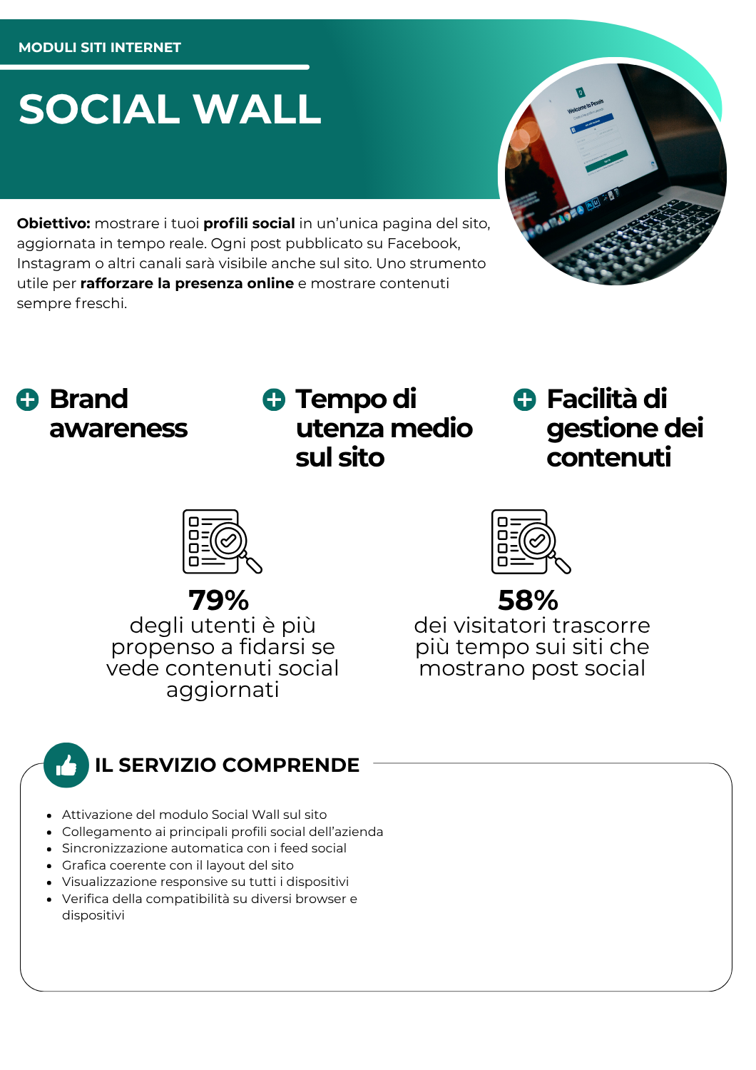 Social Wall - moduli siti internet - netkom - modena