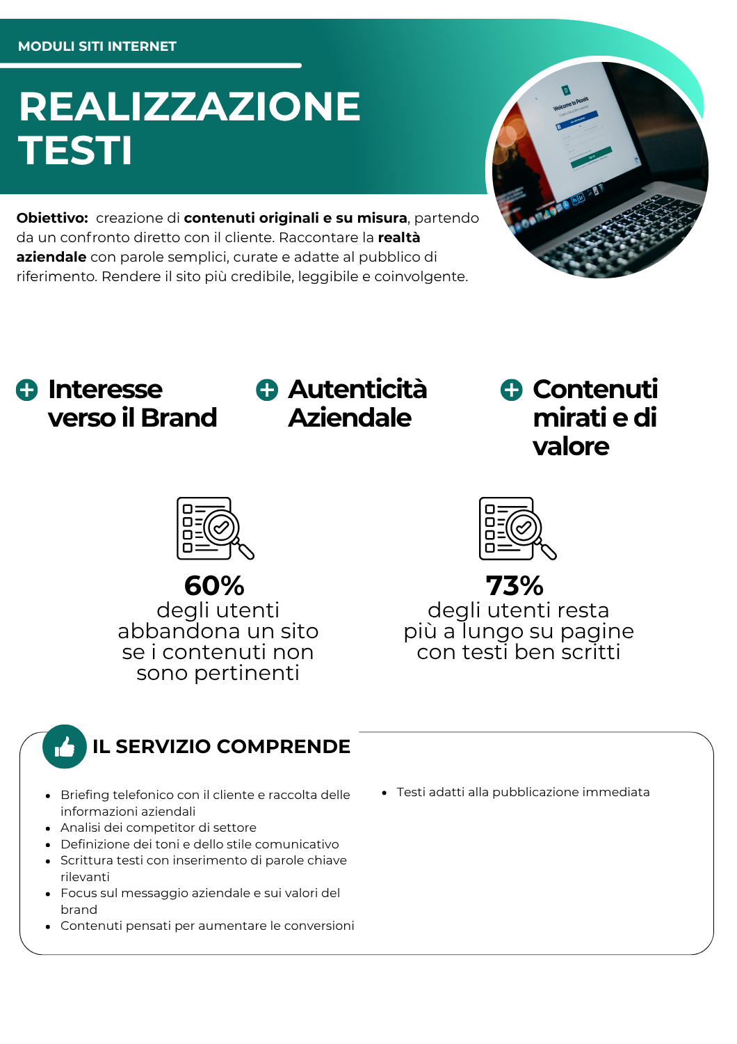 Realizzazione Testi - moduli siti internet - netkom - modena