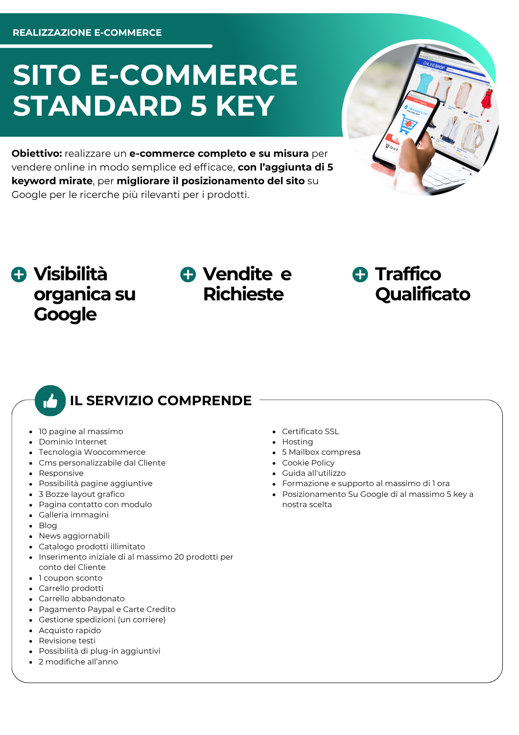 sito e-commerce standard 5 key - realizzazione e-commerce - netkom - modena