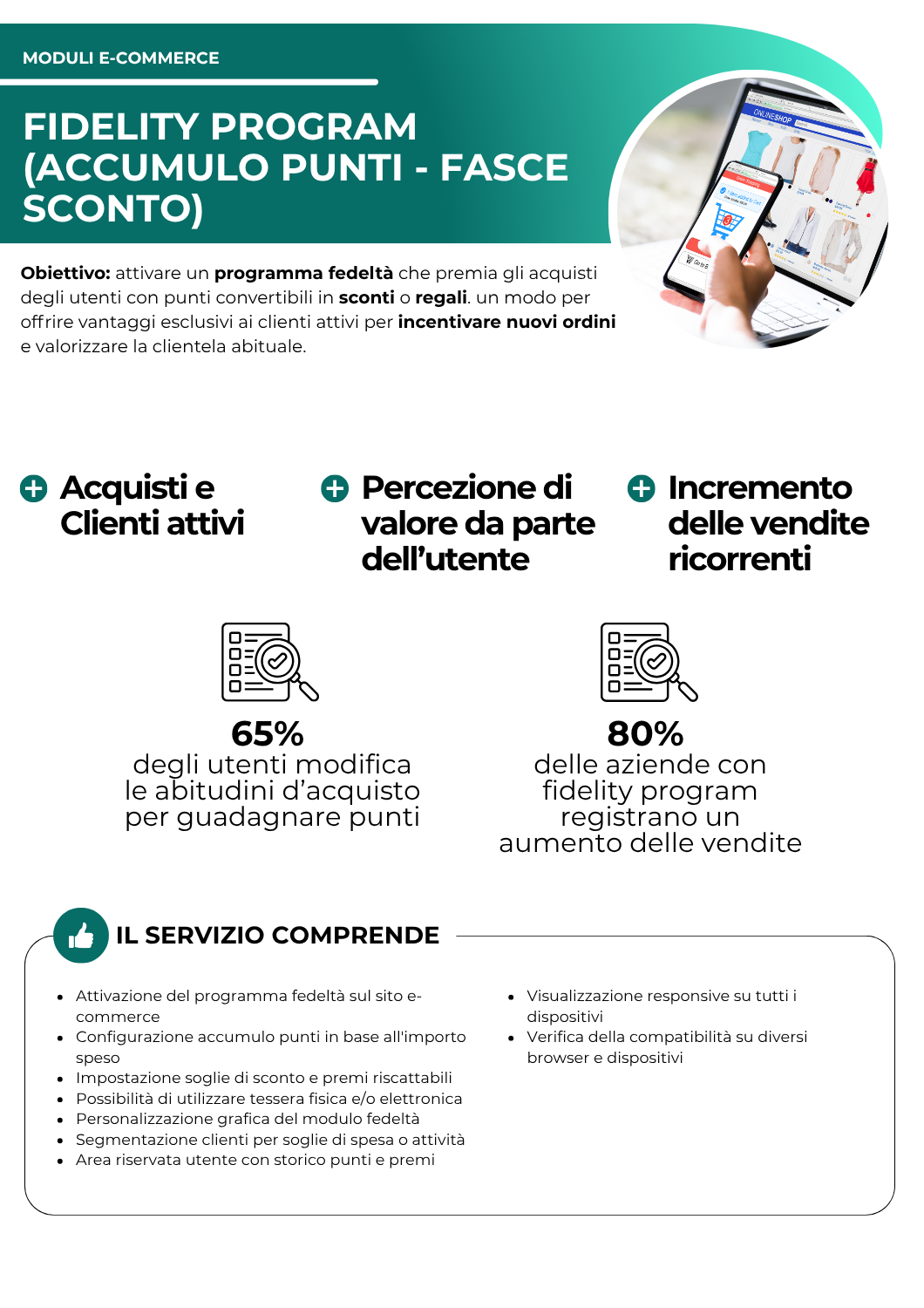 Fidelity Program (accumulo punti - fasce sconto) - moduli e-commerce - netkom - modena