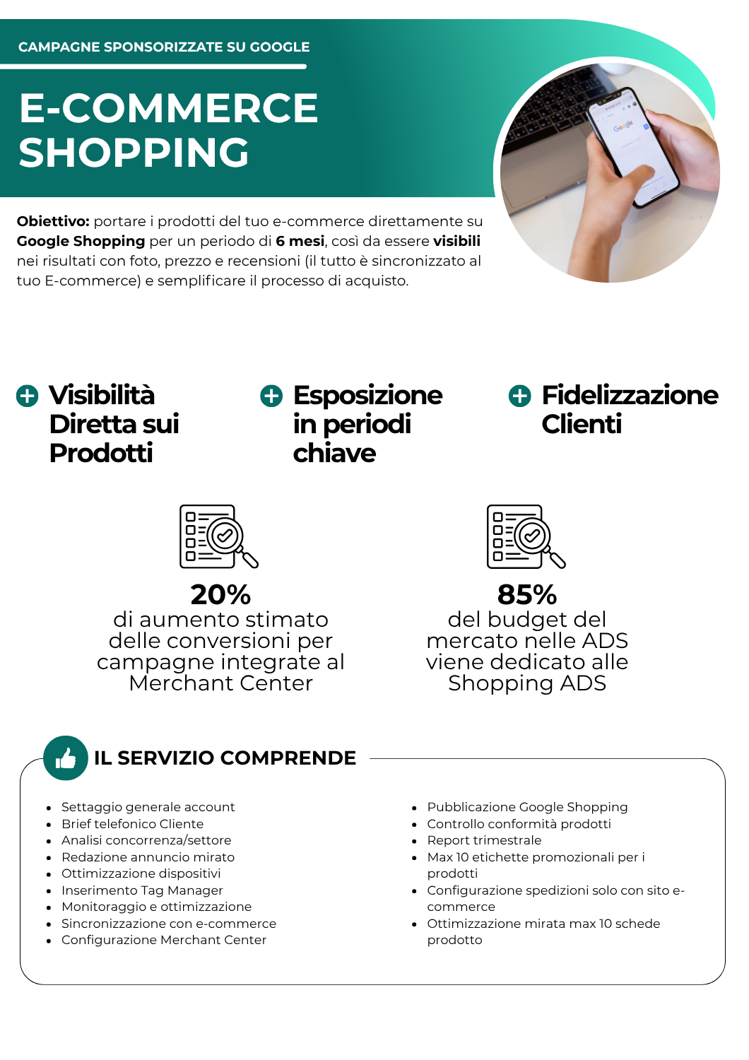 e-commerce shopping - google ads - netkom - modena