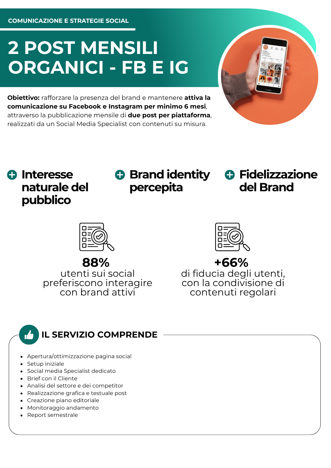 2 post mensili organici Facebook/Instagram - comunicazione e strategie social - netkom - modena