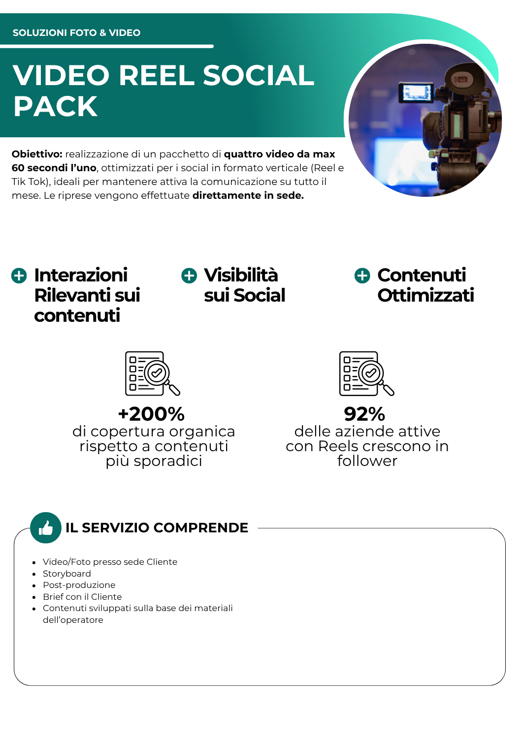 Video Reel Social Pack - soluzioni foto e video - netkom - modena