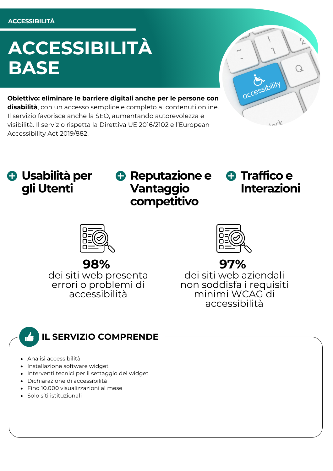accessibilità base - accessibilità - netkom - modena