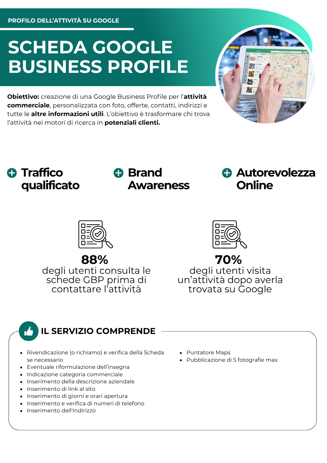 scheda google business profile - google business profile - netkom - modena