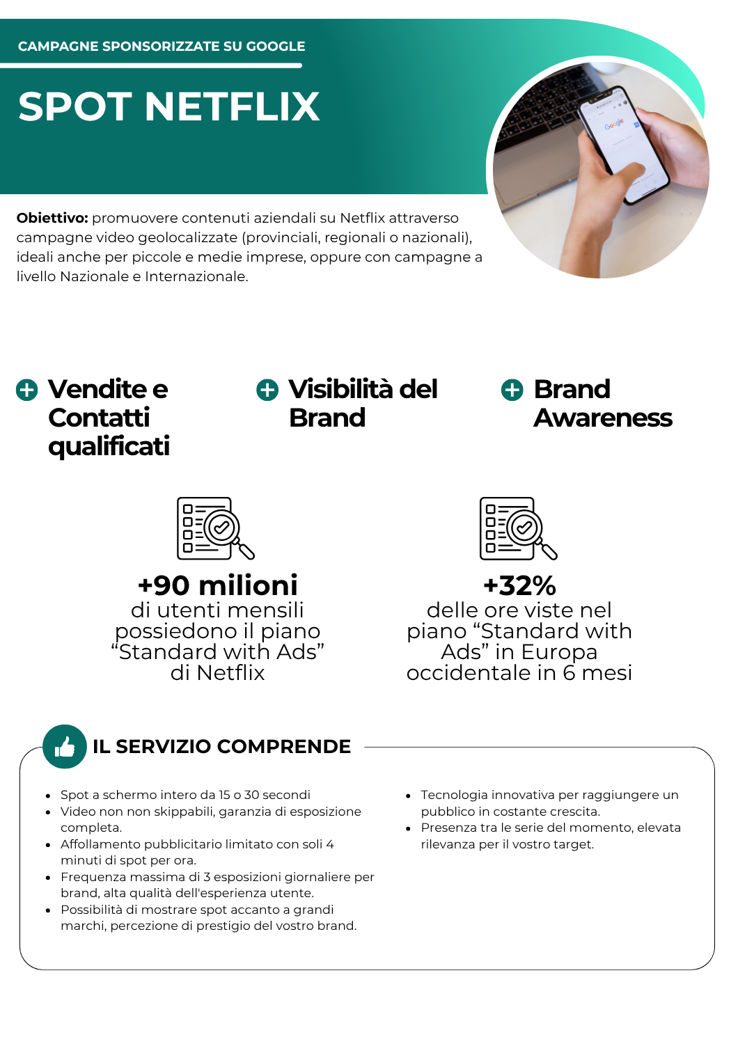 Spot Netflix - campagne sponsorizzate su google - netkom - modena